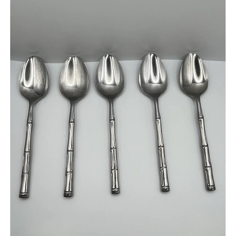 Reed & Barton Rebacraft Regal Bamboo Teaspoons 6-1/4